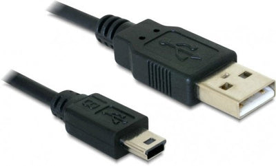 Delock USB Cable 2.0-A USB Mini-b 5 Pin 1M Male / Male — image 1