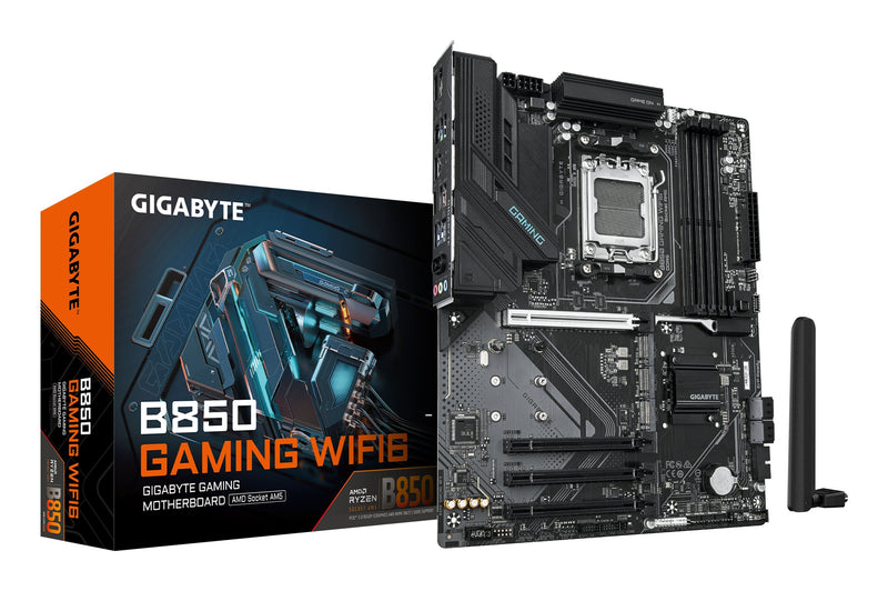 Gigabyte Motherboard B850 Gaming WIFI6 AMD AM5/ DDR5/ AMD B850/ Hdmi, DisplayPort/ ATX/ Wi-Fi 6, BT5.3