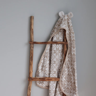 Children's Hooded Towel - Teddy