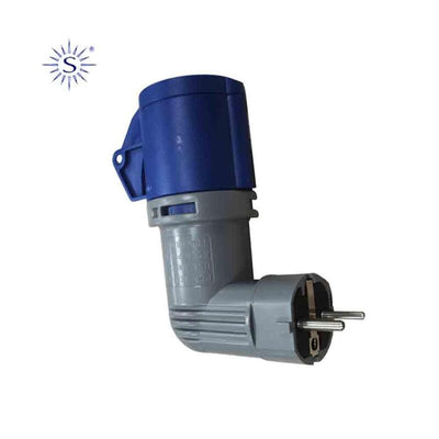 Plug Adapter Acodado Type Schuko a Cetac 2P + T 16A 230V~ — image 1