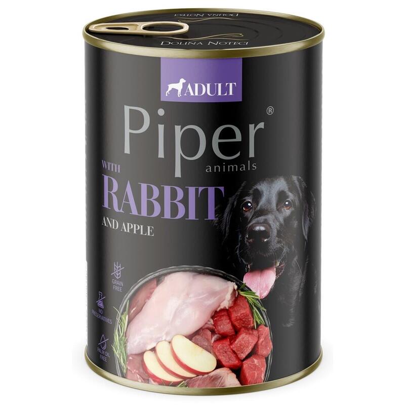 Dolina Noteci Comida Húmeda Perros Piper Animals Rabbit And Apple 800G