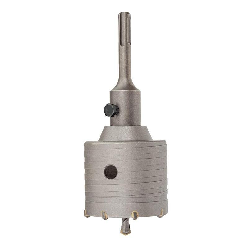 Corona Pasamuros Metal Duro (md) Ø50MM + Husillo Sds Plus + Drill Bit Guía