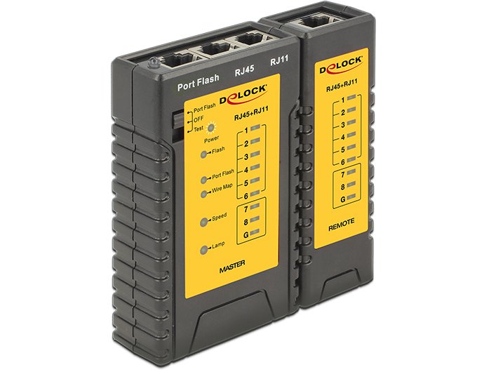 Delock 86407 Tester Cables RJ45 / RJ12 + Portfinder