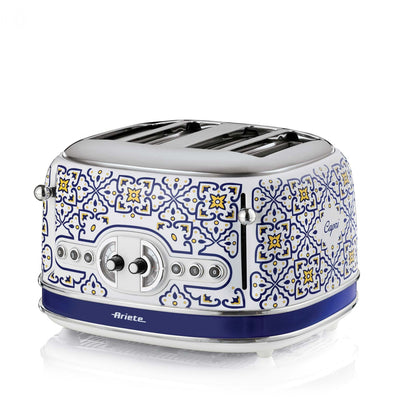 Ariete Toaster Capri 4 Ranuras White/Multicolour 1630 Watts Tostar 4 Rebanadas) 0156CA — image 1