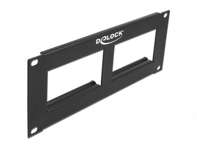Delock Easy 45 10 Panel Patchpanel 2 X 90,5 X 45,2MM, 2 U, Black — image 1