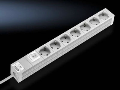 Rittal Power Strip Plugs 48,3CM 7VÍAS With Switch 230V / 16A — image 1