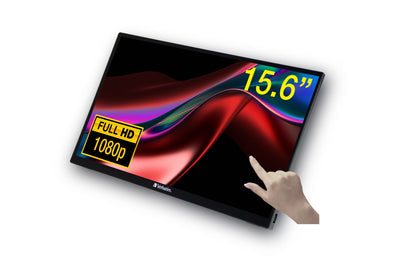 Verbatim PMT-15 Portable Touchscreen Monitor 15.6 Full HD 1080P Metal Housing — image 1