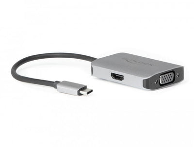Delock USB Type-c Splitter DP Altmode 1 X HDMI + 1 X VGA Out — image 1