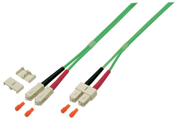 EFB Elektronik Cable Fibre Optic O0318.5OM5 Optical 5M 2X Sc Lszh OM5 Green
