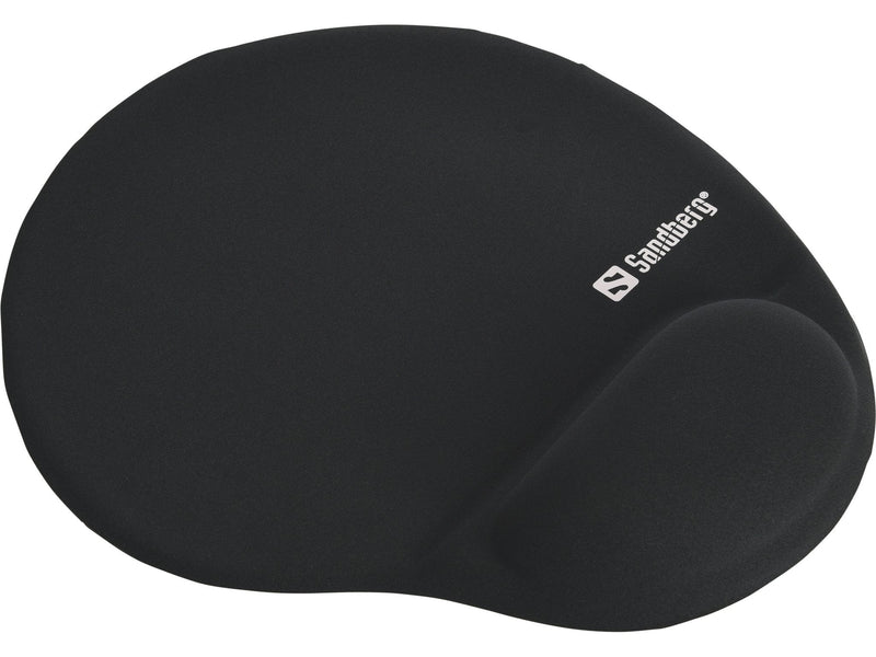 Sandberg Mouse Pad Gel With Wrist Rest Black