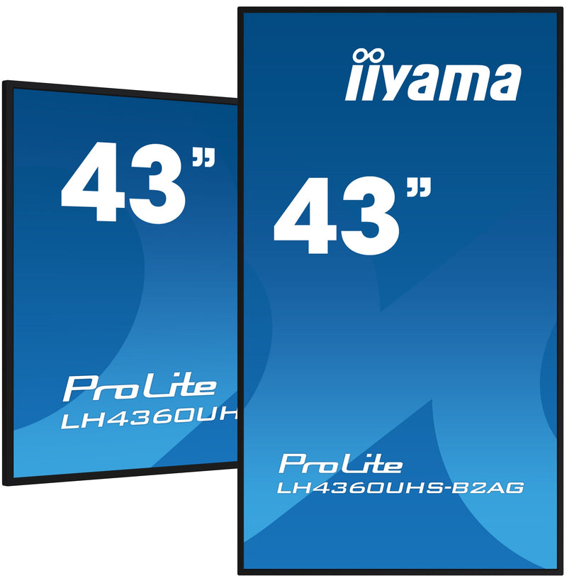 Iiyama LH4360UHS-B2AG Pantalla Señalización Whiteboard Caballete Digital 108CM (42.5) LED Wi-Fi 500 Cd M² 4K Ult
