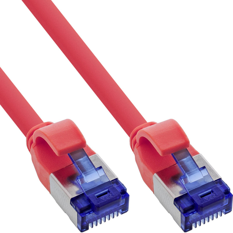 Inline® Network Cable Slim, CAT.6A, S/FTP, Tpe (lszh) Flexible, PoE, Red 3M