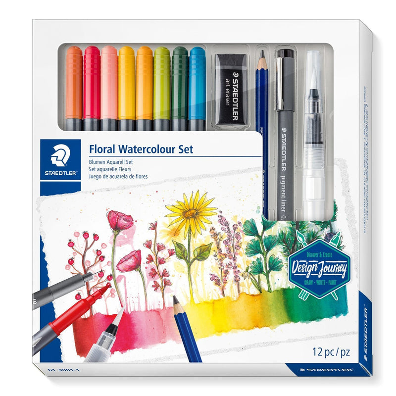 Staedtler Design Journey Set Acuarela Flores 100% Efc