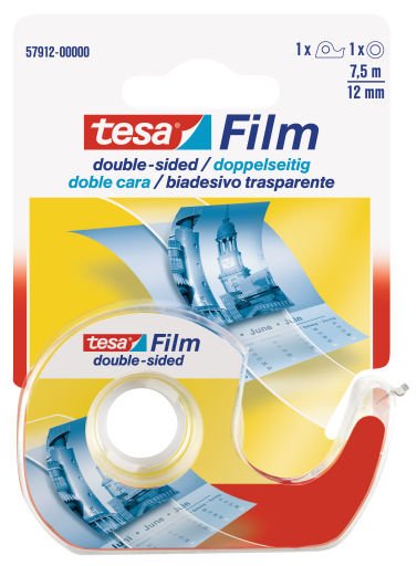 Dispensador Tesafilm + 1 Roll 7,5M 12MM Double Cara