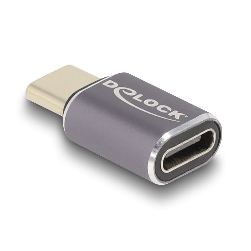 Delock 60046 USB Adapter 40Gbps USB Type-c™ PD 3.0 100W Male a Port Female 8K 60 HZ Metal