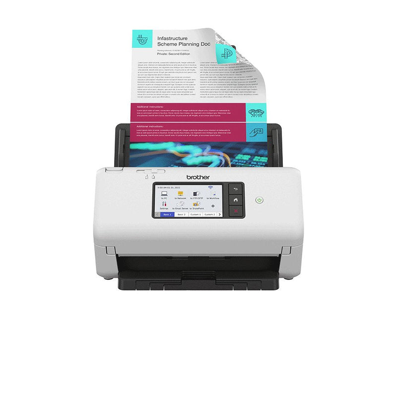 Brother Scanner Documental ADS-4700W With Alimentador Documentos Adf Double Cara