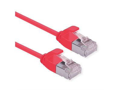 Roline U FTP Datacenter Network Cable CAT.6A (class Ea), Lsoh, Slim, Red 1M — image 1