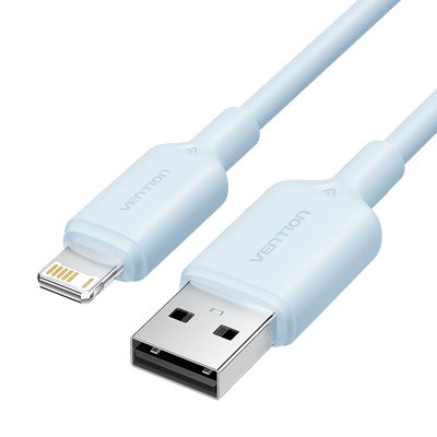 Vention USB Cable 2.0 Lightning Lamsf USB Male Lightning Male 480Mbps 1M Blue