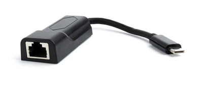 Gembird Adapter USB-C a RJ45 LAN 1000MBIT/S Black A-CM-LAN-01 — image 1