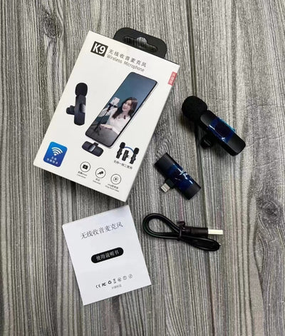 Collar Clip Microphone Outdoor Video Recording Wireless Microphone
