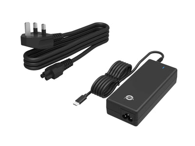 Conceptronic Charger 1PUERTO 100W GaN, USB-C Plug Uk Black — image 1