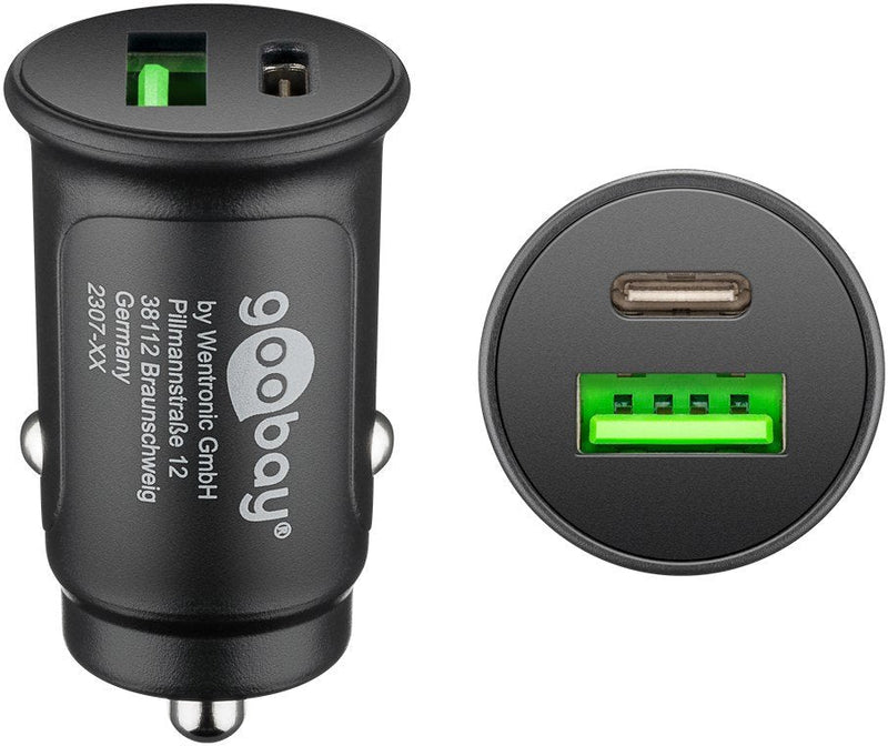 Goobay Fast Charger USB Double Automóvil USB-C Pd (entrega Energía) 59521