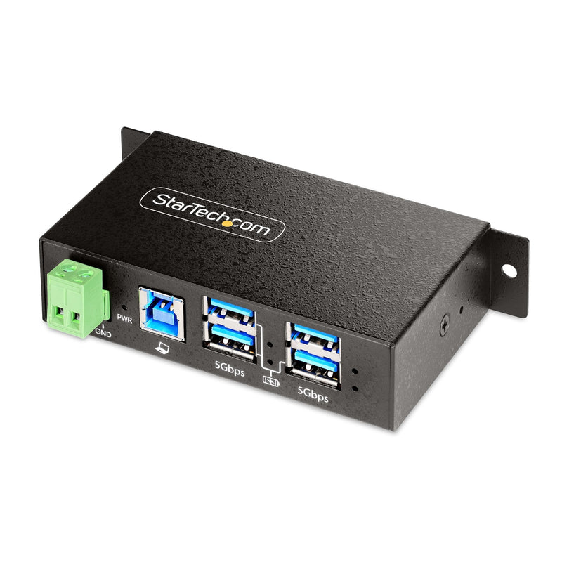 StarTech.com Hub USB Industrial 4 Ports Gestionado Box Of Metal Hub 3 X USB 3.2 Gen 2 + 1 X USB 3.2 1ª Gen. As