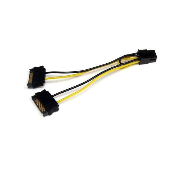 StarTech Cable Power SATA a Pci 6 Pines Graphics Card Â 0.15MÂ Satpciexadap