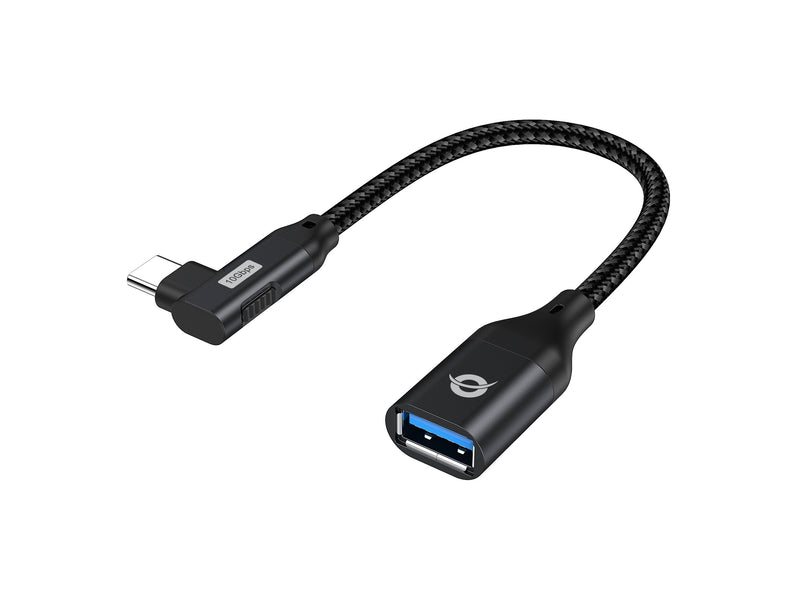 Conceptronic Adapter USB-C - USB-A 3.0 Otg 90°GEW. Black