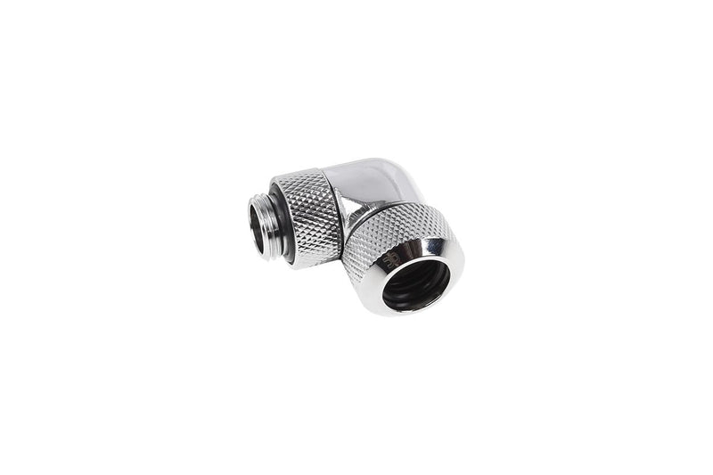 Alphacool Icicle 13MM Hardtube 90° Connection (cromo, G1/4 Tubos Latón Acrílico - Cromo)