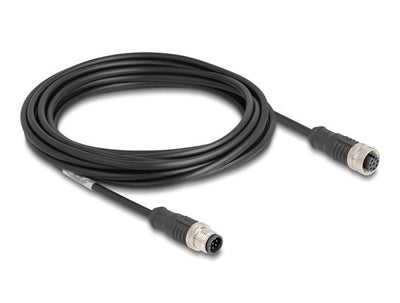 Delock 80805 Cable M12 Codificado a 8 Pin Male a Female Pvc 5M — image 1