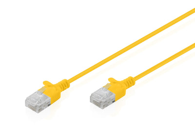 CAT.6 U-UTP Slim Network Cable, 1,5M, Yellow — image 1