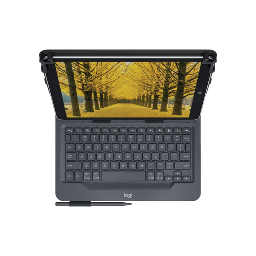 Logitech Universal Folio With Integrated Keyboard For 9-10 Inch Tablets QWERTY English Reino Unido Bluetooth B — image 1