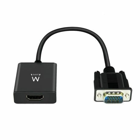 Ewent Cable Adapter VGA a HDMI M/H 0.20 Black