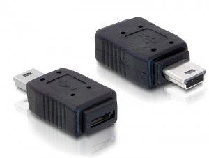 Delock Adapter USB Mini Male USB Micro-a + B Female — image 1