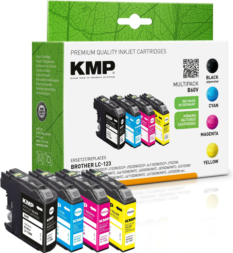 Kmp Cartridge Brother LC123VALBPDR Multipack 4X 600 S. B60V