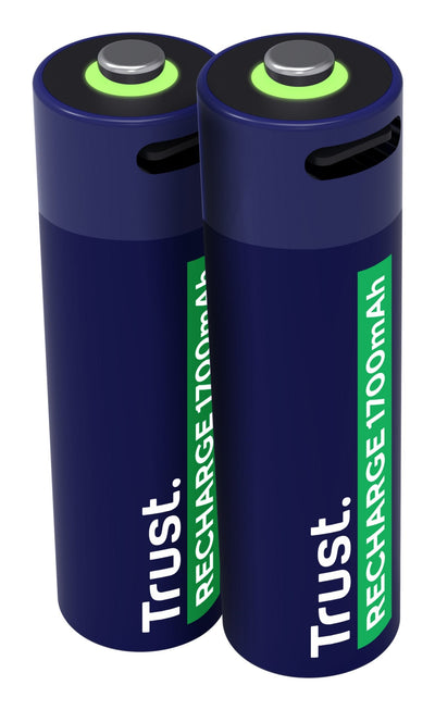 Trust Battery Ecargable USB-C Aa 1700MAH Pack Dos Units 25584 — image 1