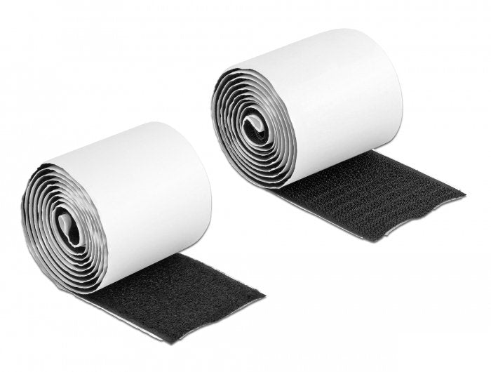 Delock Tape Velcro Self-adhesive 1M X B 50MM Black