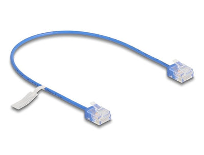 Delock RJ45 Network Cable CAT.6 UTP Ultra Slim 0,3M Aal With Kurzen Machon — image 1