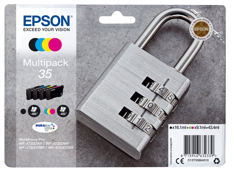 Epson Multipack Ink C13T35864010 Multicolour / 900 Paginas Black/ 650 Paginas Cyan/ 650 Magenta/ 650 Paginas Y