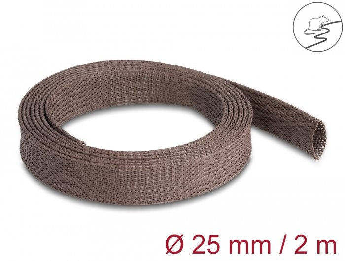 Delock Case Trenzada a Prueba Roedores Emirable 2 Mx 25MM Brown