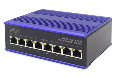 Digitus Switch Industrial 8 Ports 10/100 Rango Temperatura Extendido — image 1