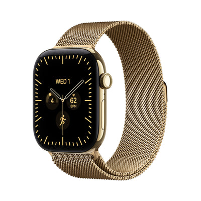 Apple Watch Series 12 GPS + Cellular 46MM Radiant Gold Titanium Case With Radiant Gold Milanese Loop - M/L — image 1
