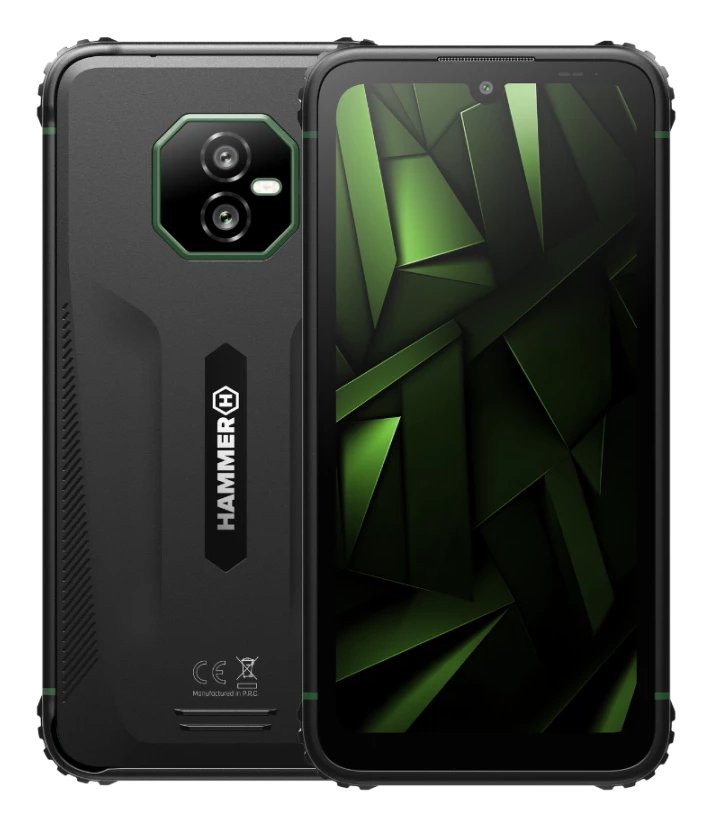 Hammer Smartphone Ranger (green) Ds 6.1 IPS TFT 720X1560 2GHZ 256GB 6GB RAM Android 15 Microsdxc Wi-Fi, BT,4G