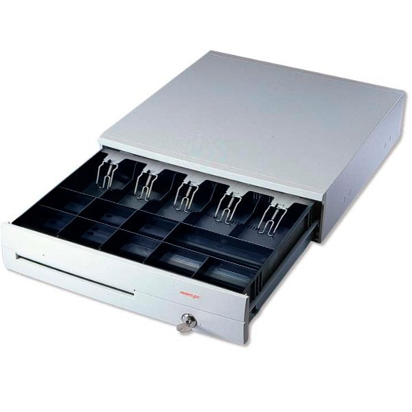 Drawer Cash Drawer White 425X450X100MM, Connection RJ11 Printer Ticket)