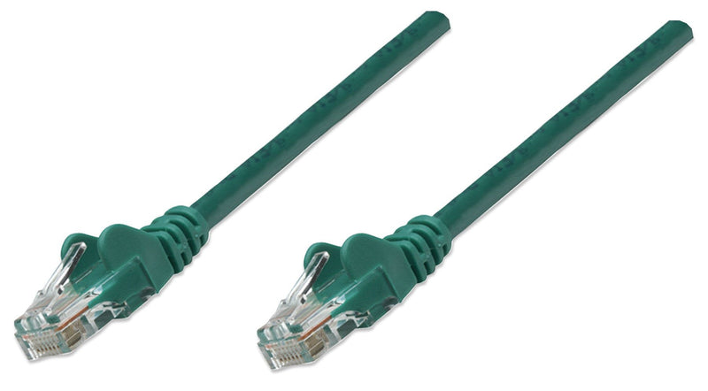 Intellinet RJ-45, M/M, 10M Network Cable CAT.5E U/UTP (UTP) Green