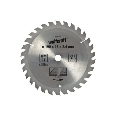 Wolfcraft Drive Saw Circular Ct, 20 Teeth Ø160MM 6733000 — image 1