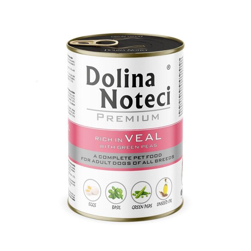 Dolina Noteci Premium Rich In Veal With Green Peas - Comida Húmeda Perros - 400G