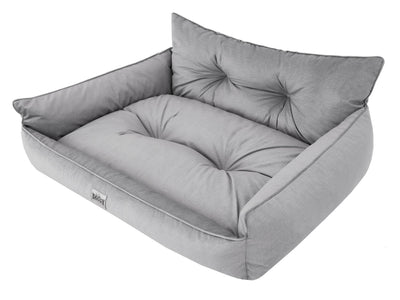 Hano Dog & Cat Bed with Removable Cover – Grey, XXL