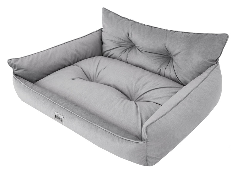 Hano Dog & Cat Bed with Removable Cover – Grey, XXL